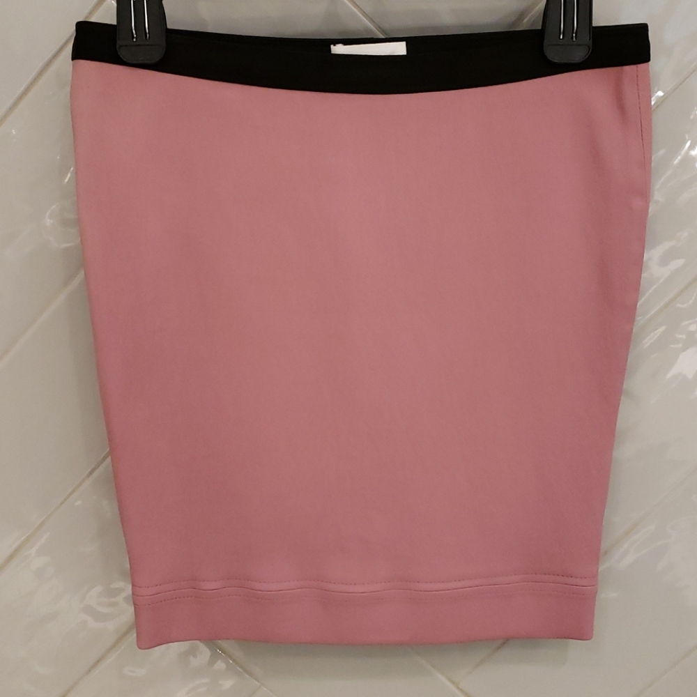 Helmut Lang Pink Leather Mini Skirt